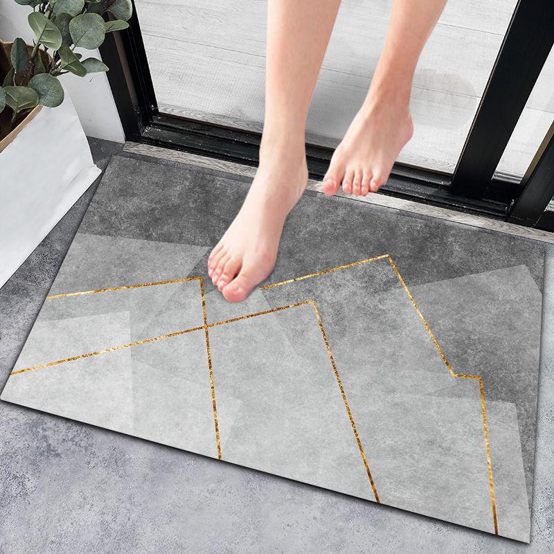 Anti-slip Absorbent Floor Mats for Bathrooms Kitchens Toilets Home Entrances Entrance Mats Dirt-resistant Bedroom Carpets Doormats
