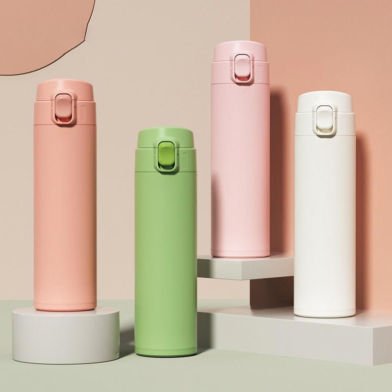 Thermos Cup 304 Stainless Steel Vacuum Flask Female Student Children Pot Portable Outdoor Large Capacity Water Cup Milk Cup