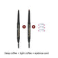 Double eyebrow pencil waterproof sweatproof Non-staining long-lasting non-fading thrush artifact