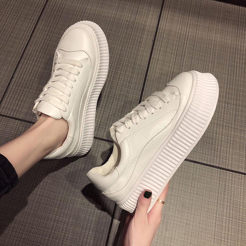 Tide Sponge Bottom Small White Shoes Female 2020 Spring Increase Shoes Korean Version of The Wild Harajuku Casual Thick Bottom Shoes