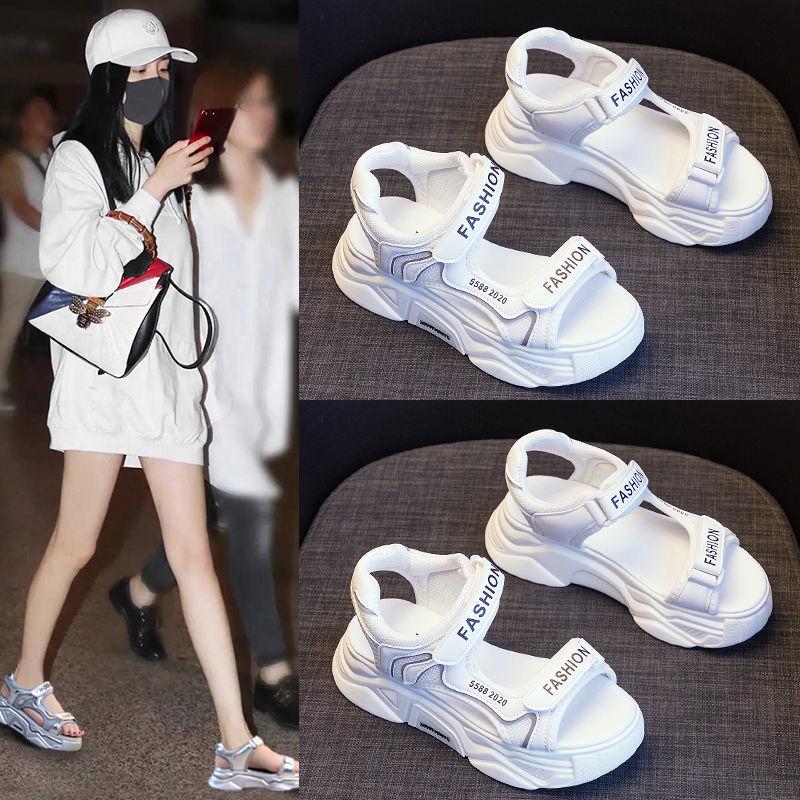 Dad Sandals Female Summer Students Korean Version of The Wild Wear 2020 Net Red Sports Casual Beach Shoes Ins