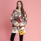 Long sleeve sweater Winter Round neck sweater Large size Christmas clothing Sweater Woman Loose