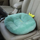 Car Cushion 1pc Plush Soft Cotton Pad Cartoon Comfortable Car Cushion Non-slip Breathable Car Cushion