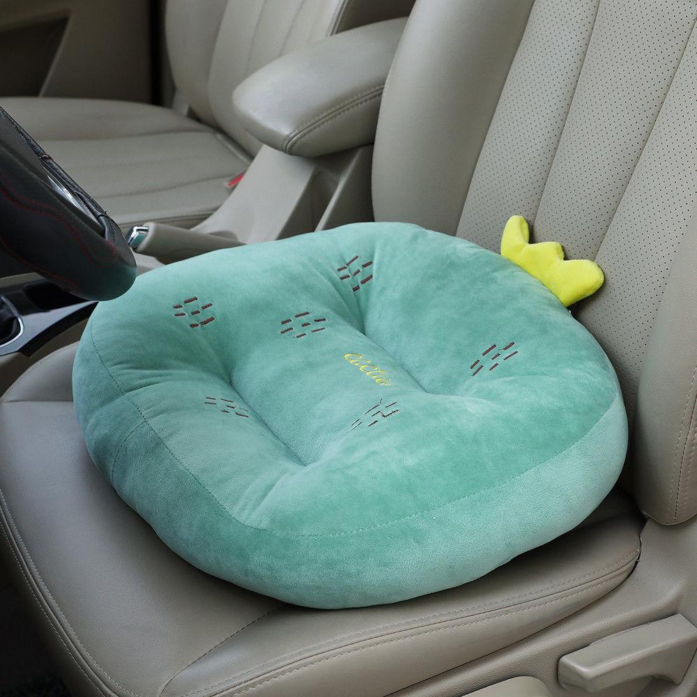 Car Cushion 1pc Plush Soft Cotton Pad Cartoon Comfortable Car Cushion Non-slip Breathable Car Cushion