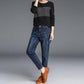 Spring and Autumn High Waist Stretch Jeans Women Loose Harem Pants Ladies Plus Size Casual Carrot Pants Women