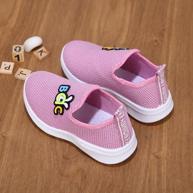 Sweet and Fresh and Breathable Children's Sports Shoes Men's Lightweight Non-slip Women's Baby Mesh Single-pedal Shoes