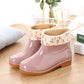 Water Shoes Girls Low Cut Adult Rain Boots Women Plus Velvet Short Tube Fashion Water Boots Women Non-slip Rain Boots Women Waterproof Shoes