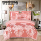 Embroidered jacquard cotton four-piece cotton quilt cover sheets bedroom home bedding European style