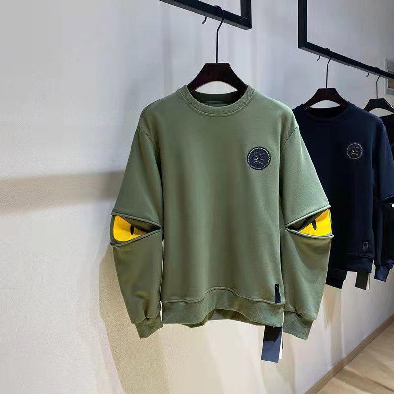 Sweater Men's Trendy Ins Europe and The United States Hip-hop Style Autumn and Winter Men's Loose Long-sleeved All-match Round Neck T-shirt