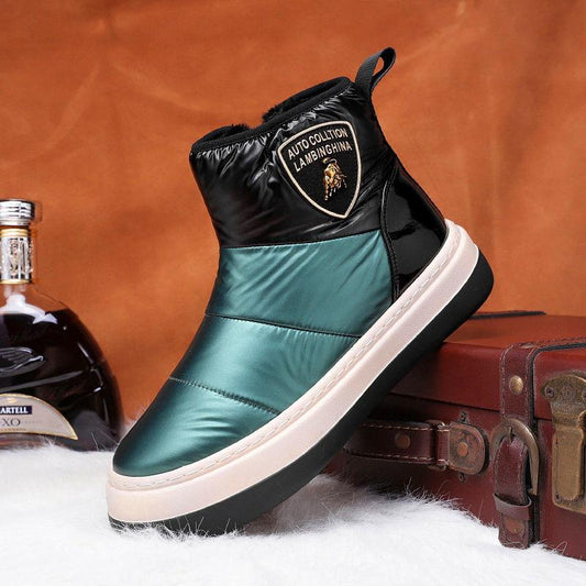 Cotton Shoes Men's Winter Down Cloth Bread Shoes Cold and Warm High-top Snow Boots Trend All-match