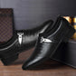 Men Dress Shoes Personality Wedding Shoes Men Flats Leather Oxfords Formal Shoes