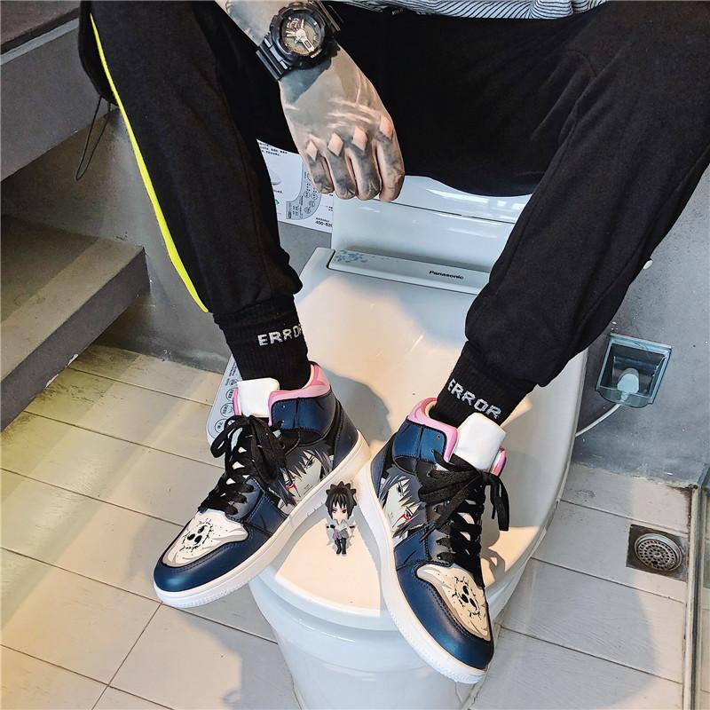 Naruto Casual Men's Sports Shoes Handsome Fashion Flat Shoes Put on As A Ninja