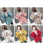 Women's Embroidered Knit Cardigan Loose Mid-length Knitted Sweater Coat Fashion