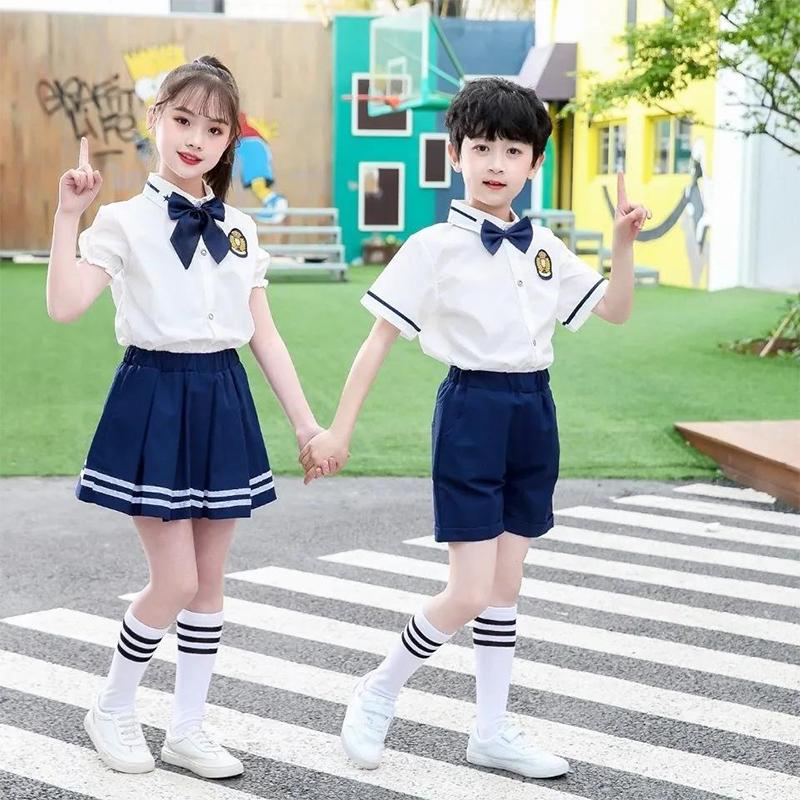 2021 Spring and Autumn Sports Suit Kindergarten Uniforms Autumn Primary School Uniforms Children's Class Uniforms Two-piece