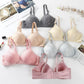 Bra Without Steel Ring Gather The Underwear Receive The Breast Milk Small Chest Breathable Anti-sagging Large Size Adjustment Bra Lace
