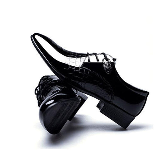 Breathable Business Dress Shoes Men's Leather Pointed Formal Men Derby Shoes Lace-up Office Oxfords