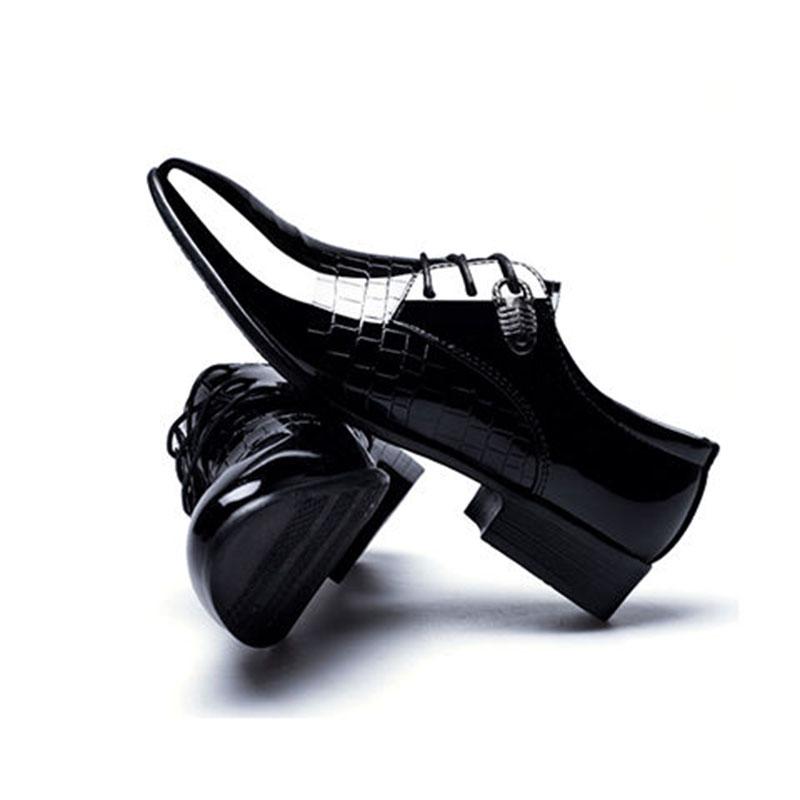 Breathable Business Dress Shoes Men's Leather Pointed Formal Men Derby Shoes Lace-up Office Oxfords