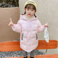 Girls' Down Jacket Mid-length Windproof and Warm Thick Winter Jacket