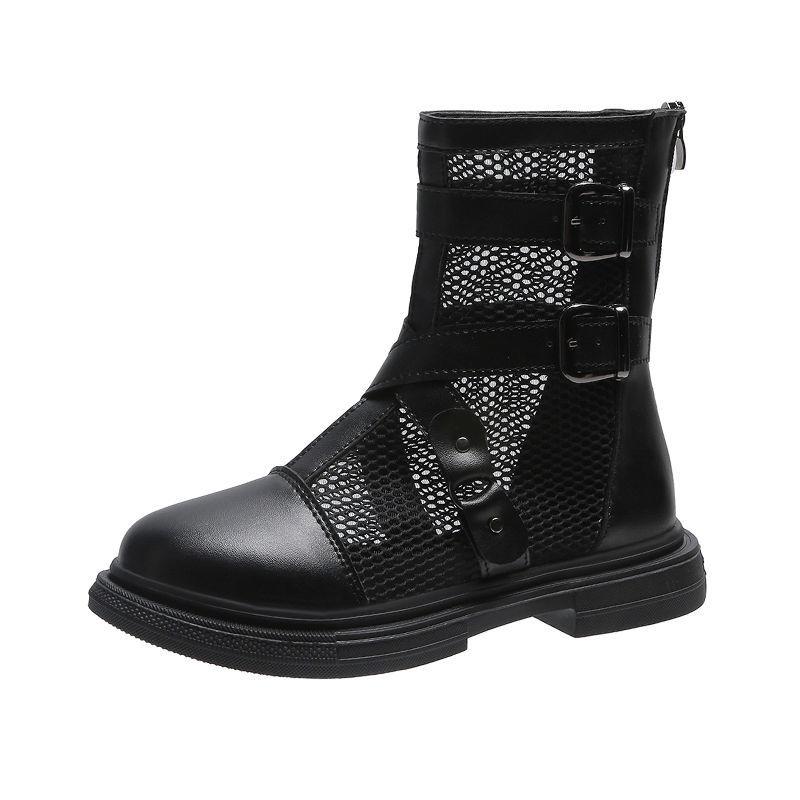 Summer Women's Martin Net Boots All-match Breathable Net Boots Hollow Flat Thin Short Boots