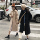 Winter Long Woolen Coat Women's Korean Style All-match Student Woolen Coat
