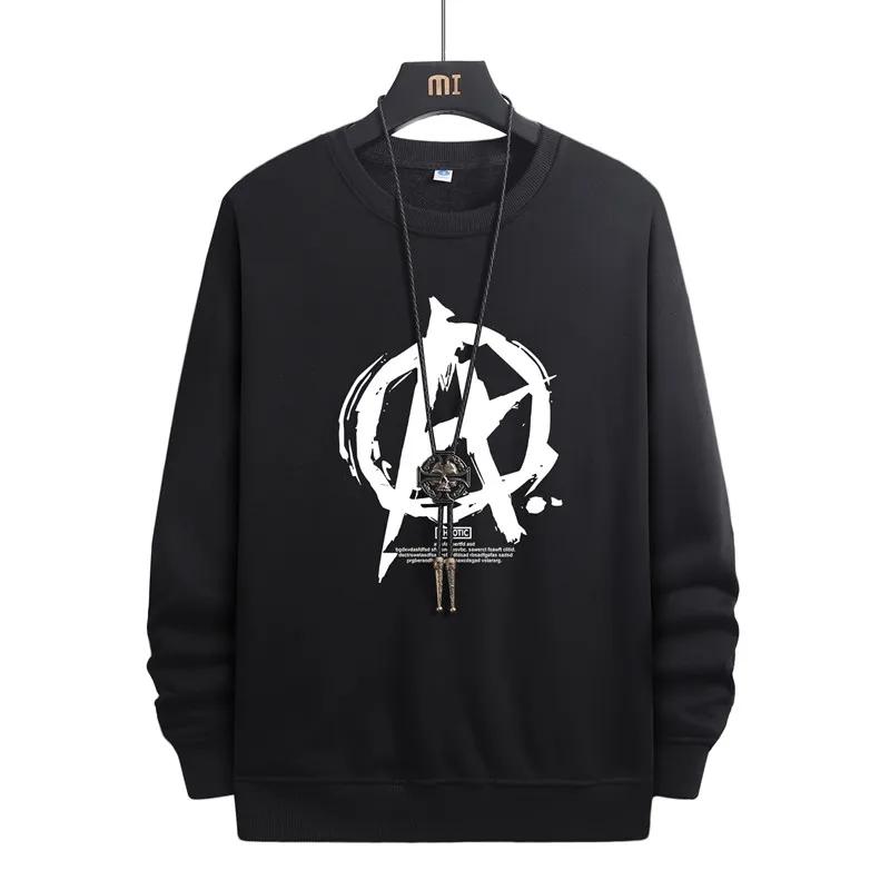 No Ball Fall and Winter Men's Sweater New Trend Pullover Long-sleeved Bottoming Shirt Large Size Casual Trendy Men's Clothes