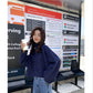 Autumn and Winter Half Turtleneck Sweater Short Padded Bottoming Shirt Loose Casual Young Women's Top