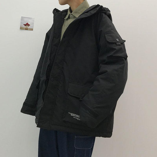 Cotton-padded Jacket Men's Padded Jacket 2021 New Student Loose Padded Jacket Winter Trend Down Padded Jacket Men