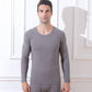 Fever Seamless Warm Long-sleeved T-shirt Men's Autumn and Winter Plus Velvet Padded Round Neck Bottoming Shirt Top