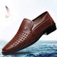 Summer Men Shoes Casual Luxury Genuine Leather Loafers Moccasins Breathable Slip on Shoes