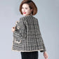 Spring Coat Women's Western Style Noble Short Jacket Middle-aged and Elderly Large Size Tooling Top