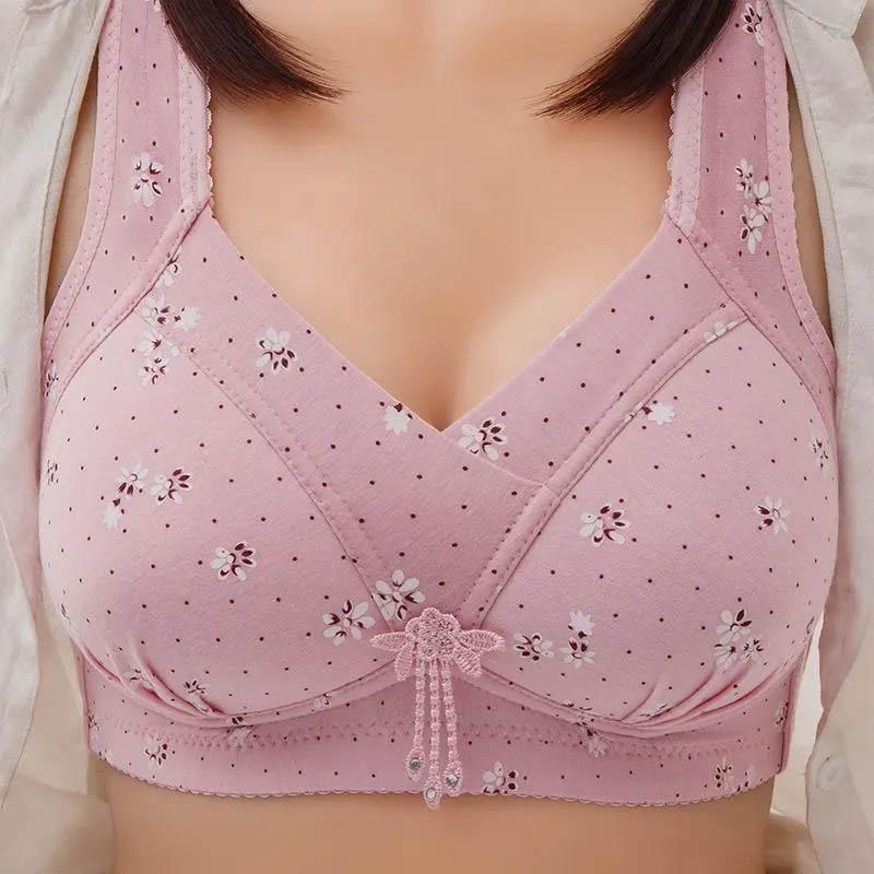 Ladies Large Size Underwear No Steel Ring Tube Top Gathering Receiving Breast Bra Anti-sagging Beautiful Back Bra
