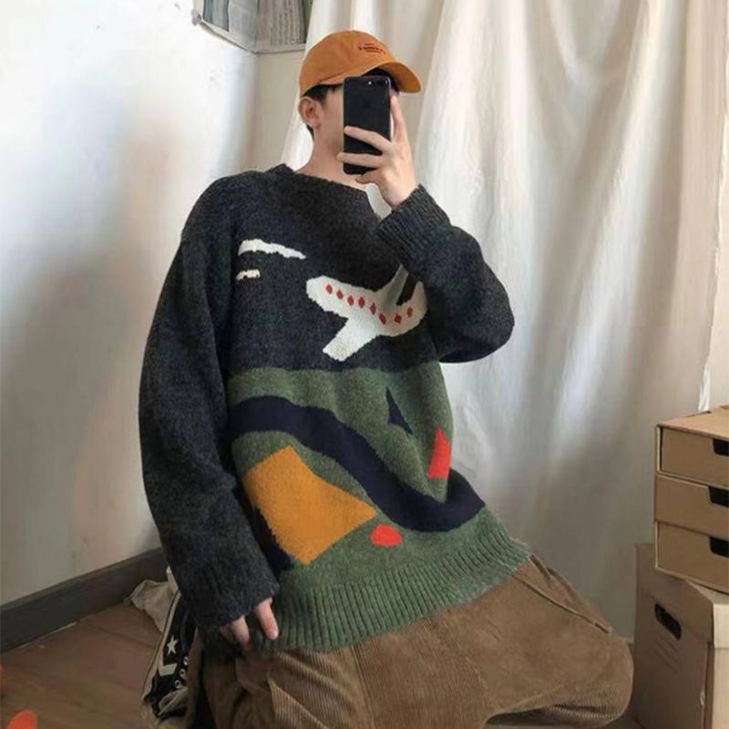 Korean Loose Round Neck Thermal Shirt Bottoming Shirt Couple Sweater Men and Women Students