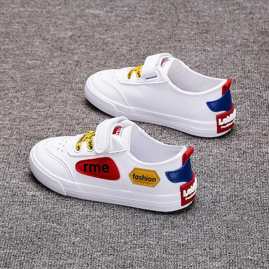 Comfy Kids Genuine Leather 1-9 Years Old Child Sneakers Shoe for Girls Boys Casual Sneakers Shoes SIZE 23-36