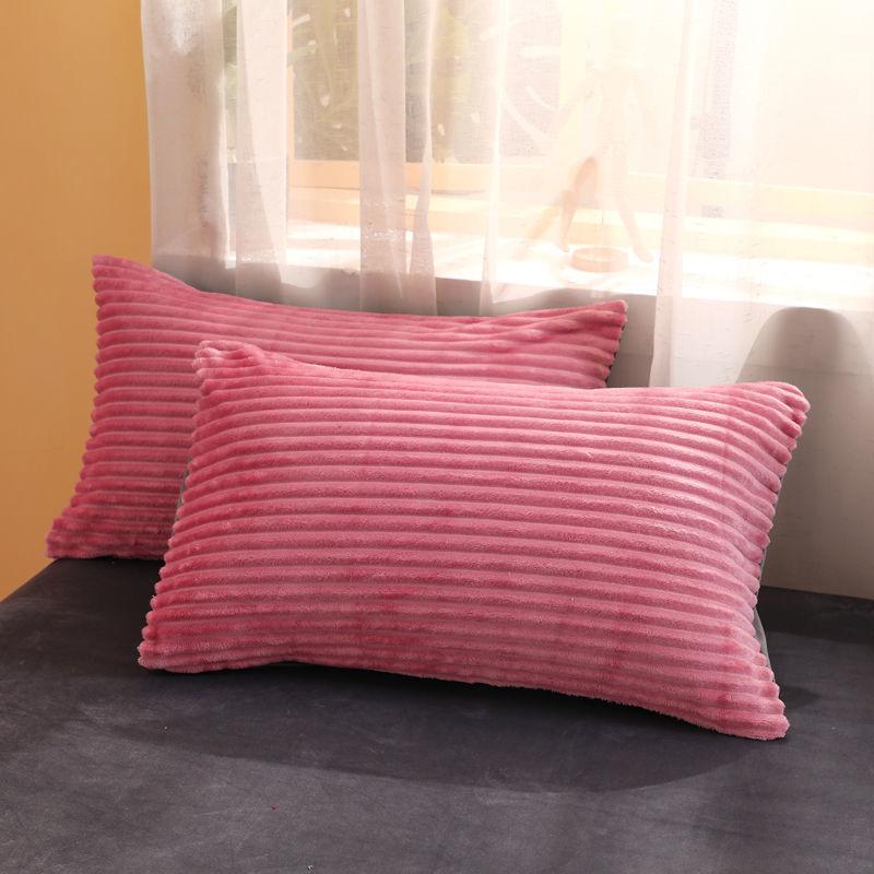 Double-sided Velvet Pocket Pillowcase Autumn and Winter Crystal Velvet Pillowcase Single Warm Pillowcase