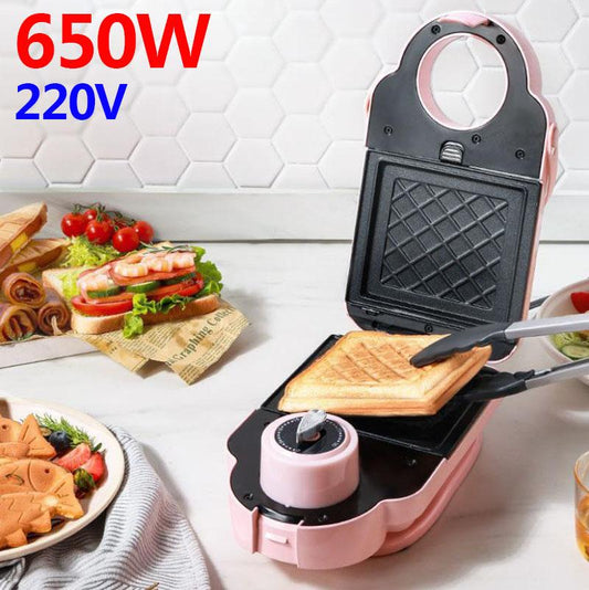 650W Sandwich Breakfast Making Machine Bread Maker Barbecue Machine Kitchen Supplies