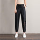 Ice Silk Sports Pants Women's Summer Thin Section Loose and Thin Ice Silk Quick-drying Harem Pants Beam Feet Leisure Cool Cool Pants Women