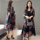Chiffon Cardigan Mid-length Sun Protection Shirt Women Loose Thin Large Size Coat Shawl