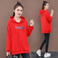 Large size long sleeve warm hooded top spring and autumn sweater cotton women's sweatshirt wild