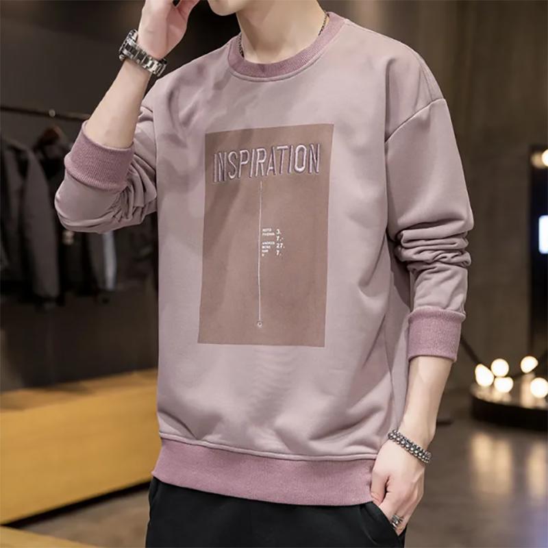 Men's Sweater Youth Turtleneck Long Sleeve Sweatshirts Fashion Leisure Loose Pullover Sweater Outerwear Autumn