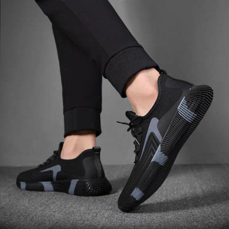 Fashion Men's Sports Shoes Mesh Casual Shoes Lace-up Men's Shoes Lightweight Vulcanized Shoes Walking Sneakers