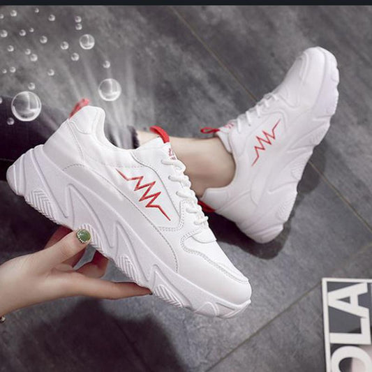 Shoes  Female Students Korean Version Wild Spring Mesh Old Sneakers Increased Sneakers Casual Shoes