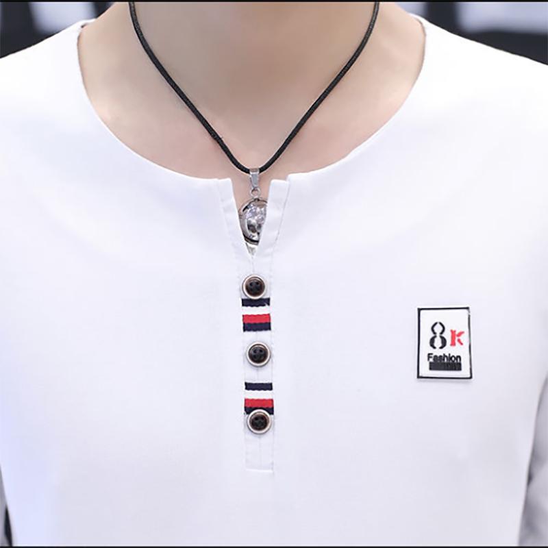 95% Cotton Pure Cotton Long-sleeved Men's Sweater Autumn Fashion Trend Tops Round Neck Sweatshirts