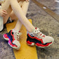 Roman Breathable Chunky Sneakers Women Summer Mesh Slip-on Woman Casual Sneakers Thick Sole Women Shoes