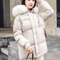 Real Shot Thickening Fashion Women's Down Jacket Wild Hooded Short Korean Cotton Jacket