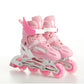 Children's Flash Skating Shoes Boys and Girls Roller Skates Colorful Beginner Adjustable and Stable Skates