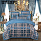 Embroidered jacquard cotton four-piece cotton quilt cover sheets bedroom home bedding European style