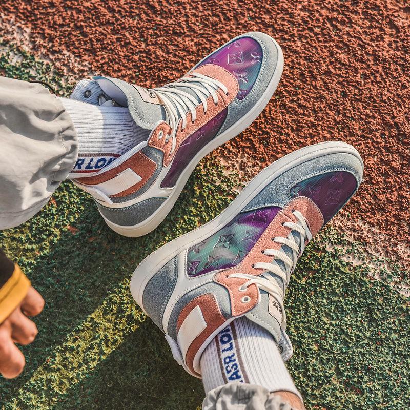 Unisex Luxury High -Top Skateboard Shoes High Quality Sports Running Sneakers Basketball Boots