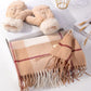 Women's Cashmere Scarf Korean Fashion Fringed Plaid Scarf Winter Dual-use Lengthened Thick Shawl Scarf