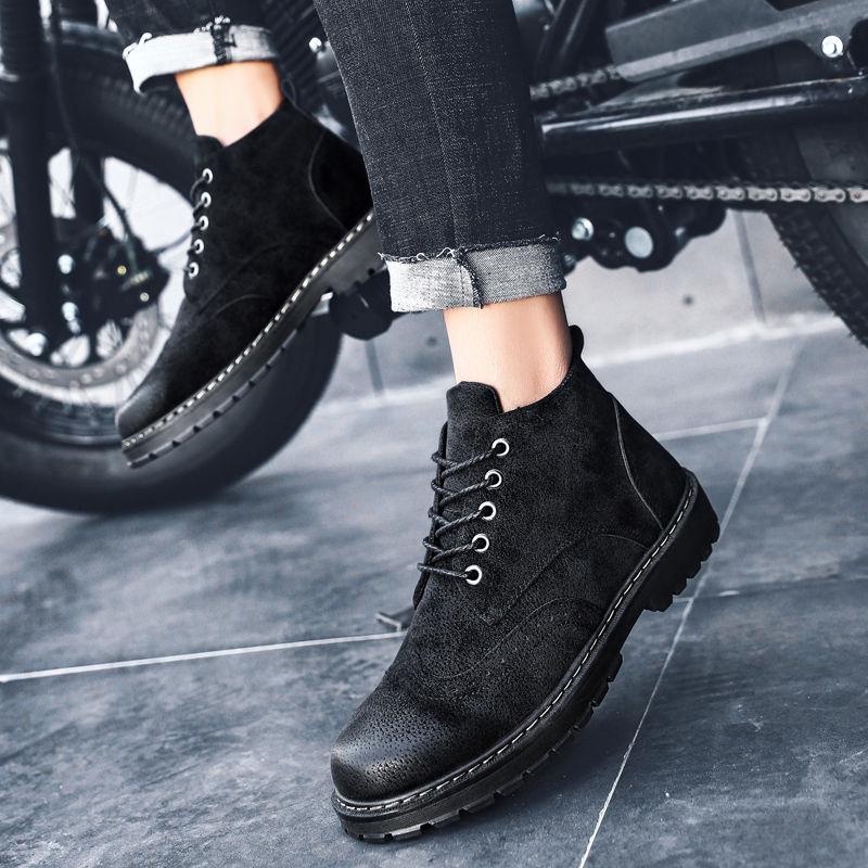 Martin Boots Male British Style High Top Shoes Men's Rhubarb Tool Shoes Snow Boots Men's Ankle Boots