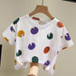 Boys T -shirt Loose Short -sleeved Summer Dot Cute Girl Summer Clothes